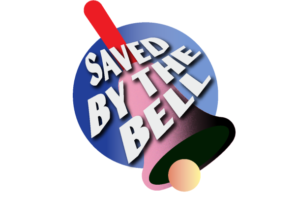 Dit is het logo van Saved by the bell 2023.