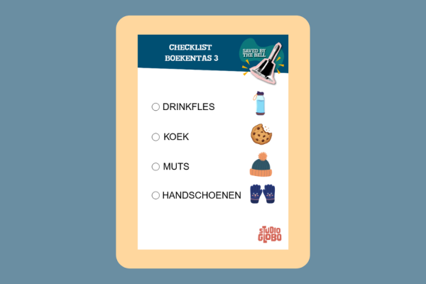Screenshot van één van de checklists