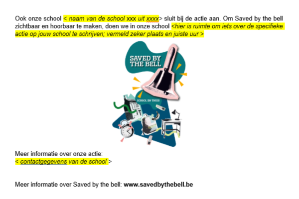screenshot van deel van persbericht