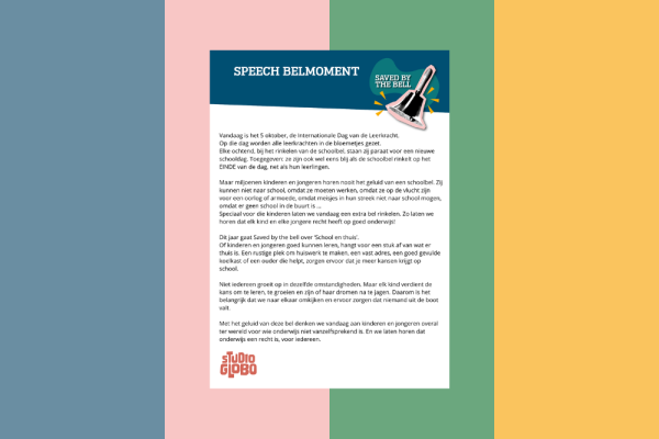 kleine versie speech belmoment