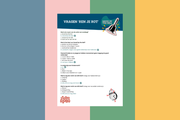kleine versie vragen 'Ren je rot'